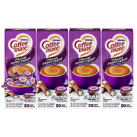 Coffee-mate Liquid Coffee Creamer, Italian Sweet Creme, 0.38 oz Mini Cups, 50/Box, 4 Boxes/Carton, 200 Total/Carton (84652CT)