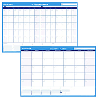 AT-A-GLANCE 30/60-Day Undated Horizontal Erasable Wall Planner, 48 x 32, White/Blue Sheets, Undated (PM33328)