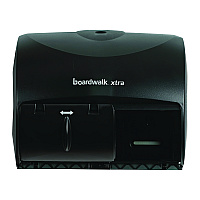 Boardwalk Xtra 2-Roll Controlled Bath Tissue Dispenser, 11.13 x 7.38 x 8.88, Translucent Black (BWK47GREEN)
