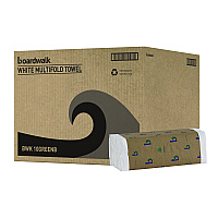 Boardwalk&reg; Green C-Fold Paper Towels, 1-Ply, White, 2400 Towels (BWK51GREENB)