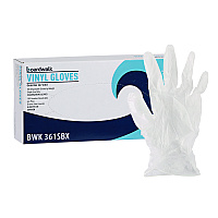 Boardwalk&reg; Exam Vinyl Gloves, Clear, Small, 5 mil, 1000/Carton (BWK361SCT)