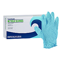 Boardwalk&reg; Disposable Examination Nitrile Gloves, X-Large, Blue, 5 mil, 100/Box (BWK382XLBXA)