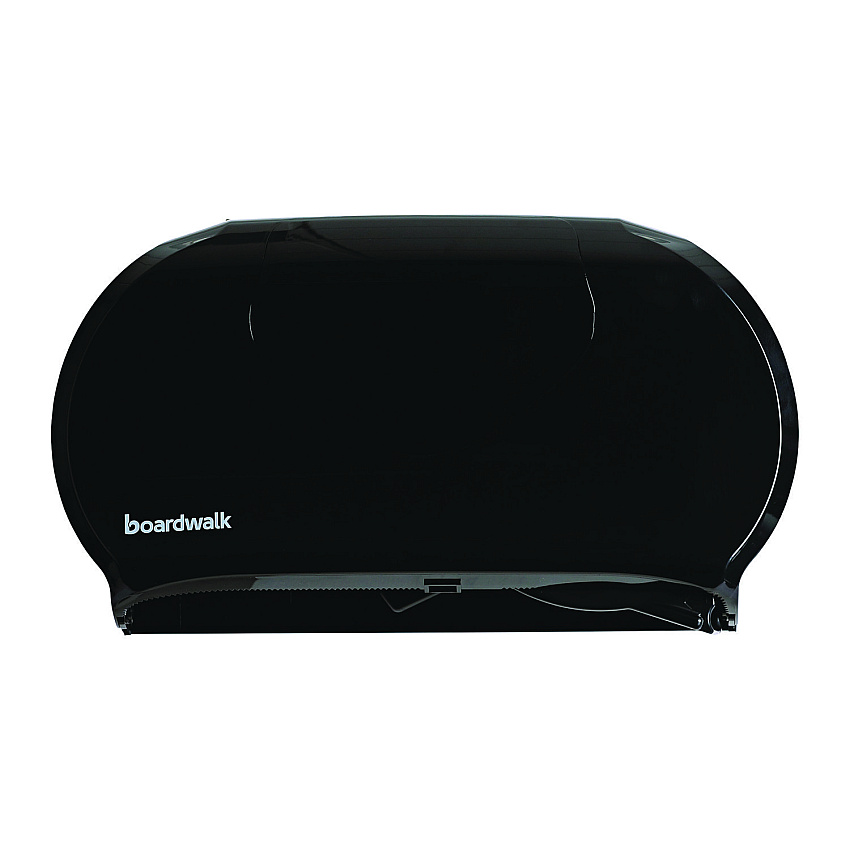 Boardwalk&reg; Jumbo Roll Toilet Paper Dispenser, 2 Rolls, Black (BWK1529)
