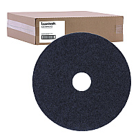 Boardwalk Stripping Floor Pads, 15" Diameter, Black, 5/Carton (BWK4015BLA)