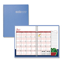 House of Doolittle Recycled Academic Year Illustrated Monthly Planner, 10 x 7, Light Blue Cover, 12-Month (July to June): 2025 to 2026 (239508)
