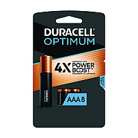 Duracell Optimum Alkaline AAA Batteries, 8/Pack (OPT2400B8PRT)