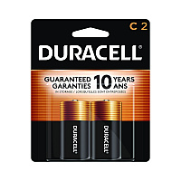 Duracell CopperTop Alkaline C Batteries, 2/Pack (MN1400B2Z)
