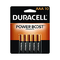 Duracell Power Boost CopperTop Alkaline AAA Batteries, 10/Pack (MN2400B10Z)