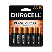 Duracell Power Boost CopperTop Alkaline AA Batteries, 10/Pack (MN1500B10Z)