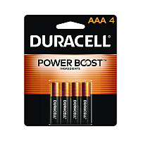 Duracell Power Boost CopperTop Alkaline AAA Batteries, 4/Pack (MN2400B4Z)