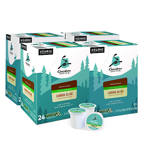 Caribou Coffee Caribou Blend Decaf Coffee K-Cups, 96/Carton (6995CT)