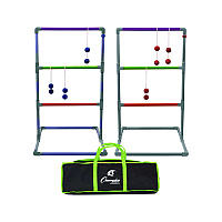 Champion Sports Pro Ladder Golf Game Set, (2) 22" x 37.5" Ladders/Six Bolas/Carry Bag (LGSTPRO)