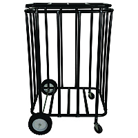Champion Sports Compact Lockable Ball Locker, Metal, 176 lb Capacity, 22 x 28 x 43, Black (CBL)