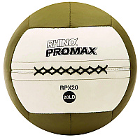Champion Sports Rhino Promax Medicine Ball, 20 lb, Brown (RPX20)