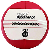 Champion Sports Rhino Promax Medicine Ball, 4 lb, Red (RPX4)