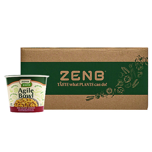 ZENB Instant Meals, Red Pepper Harissa Pasta, 2.8 oz Bowl, Dozen (02839)