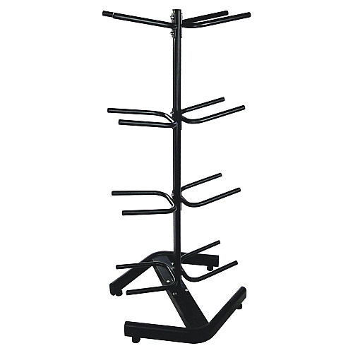 Champion Sports U-Ring Double Medicine Ball Tree, 28" x 28" x 60", Black (DTM1)