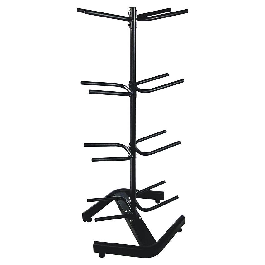 Champion Sports U-Ring Double Medicine Ball Tree, 28" x 28" x 60", Black (DTM1)