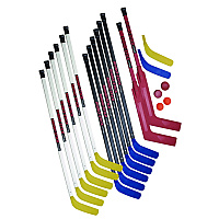 Champion Sports Indoor ABS Floor Hockey Set, 2 Pucks, 14 Sticks (HS47SET)