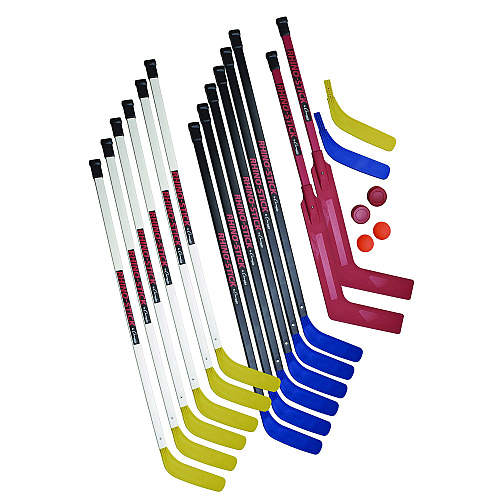 Champion Sports Indoor ABS Floor Hockey Set, 2 Pucks, 14 Sticks (HS47SET)