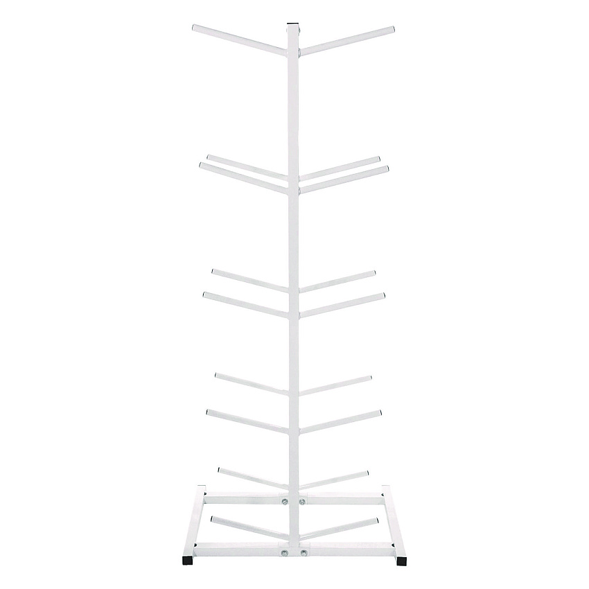 Champion Sports Double Medicine Ball Tree, 12" x 23" x 51", White (MBR2)