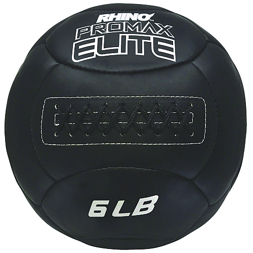 Champion Sports Rhino Promax Elite Medicine Ball, 6 lb, Black (PRX6)