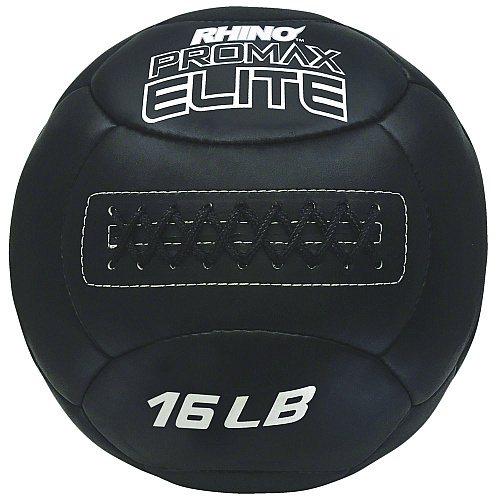 Champion Sports Rhino Promax Elite Medicine Ball, 16 lb, Black (PRX16)
