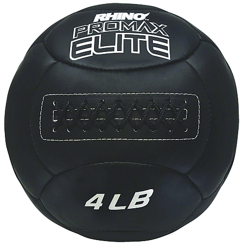 Champion Sports Rhino Promax Elite Medicine Ball, 4 lb, Black (PRX4)