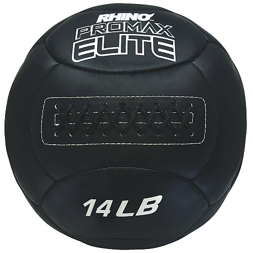 Champion Sports Rhino Promax Elite Medicine Ball, 14 lb, Black (PRX14)