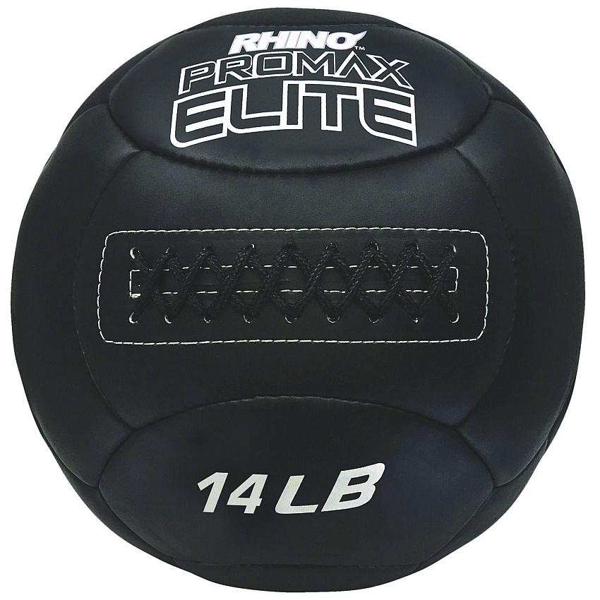 Champion Sports Rhino Promax Elite Medicine Ball, 14 lb, Black (PRX14)