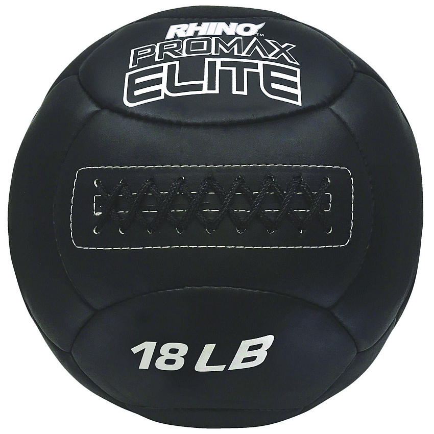 Champion Sports Rhino Promax Elite Medicine Ball, 18 lb, Black (PRX18)