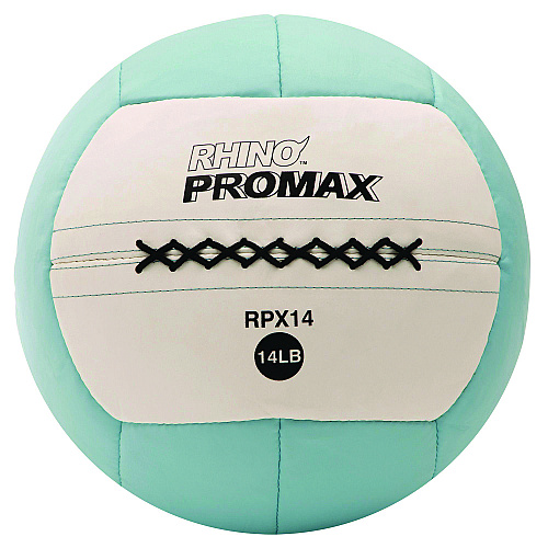Champion Sports Rhino Promax Medicine Ball, 14 lb, Light Blue (RPX14)