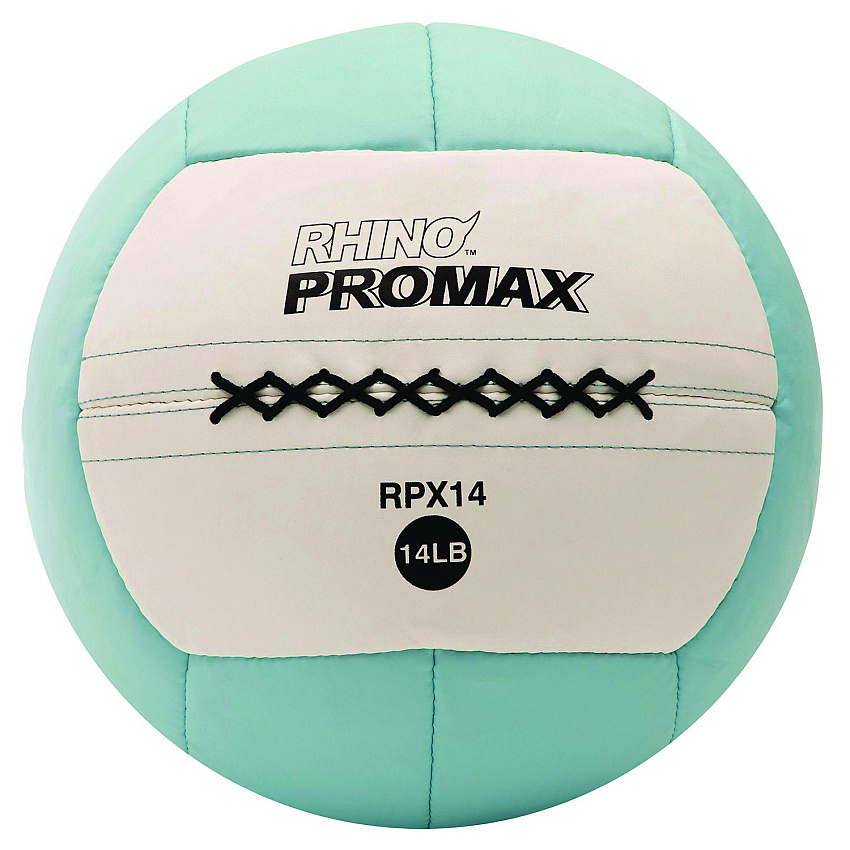 Champion Sports Rhino Promax Medicine Ball, 14 lb, Light Blue (RPX14)