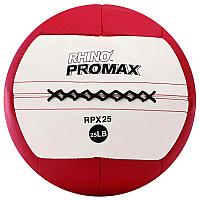 Champion Sports Rhino Promax Medicine Ball, 25 lb, Red (RPX25)