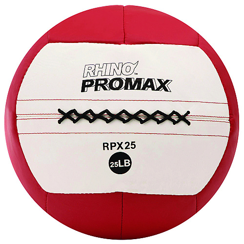 Champion Sports Rhino Promax Medicine Ball, 25 lb, Red (RPX25)