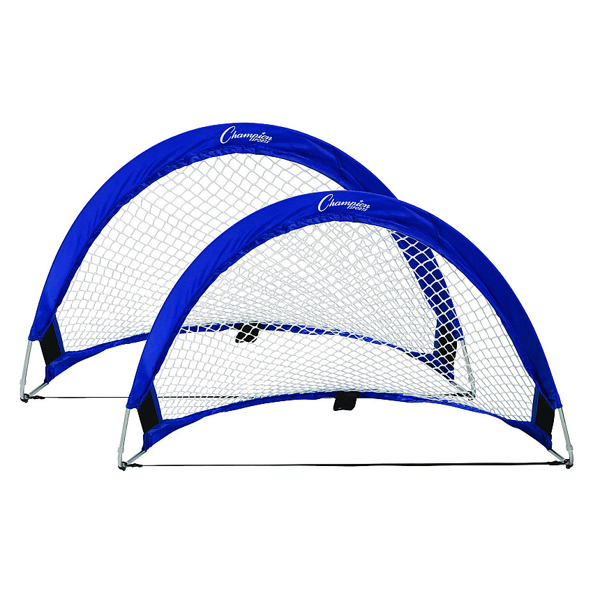 Champion Sports Pop Up Half Moon Goal, 30" x 18", Pair (SG3018)