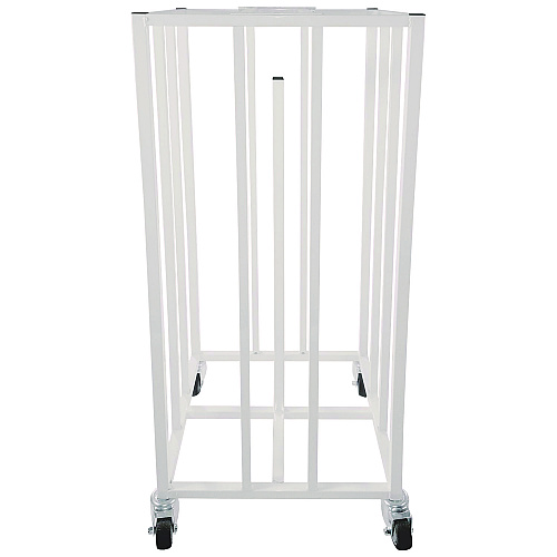 Champion Sports Deluxe Vertical Ball Cage, Fits Approximately 20 Balls, Metal, 20" x 20" x 48", White (20BC)