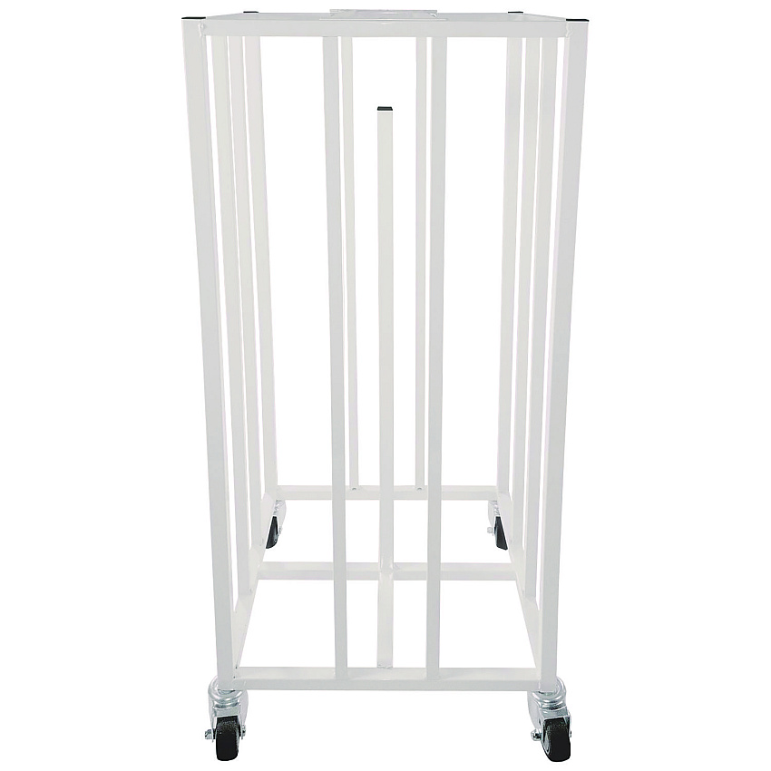 Champion Sports Deluxe Vertical Ball Cage, Fits Approximately 20 Balls, Metal, 20" x 20" x 48", White (20BC)