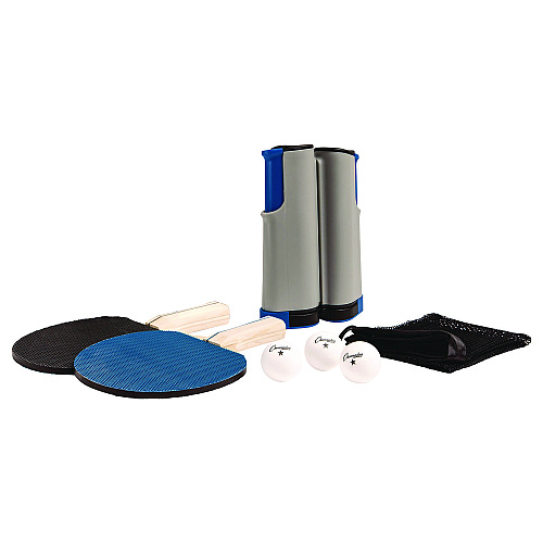 Champion Sports Anywhere Table Tennis Set, with Carry Bag (AWTSET)