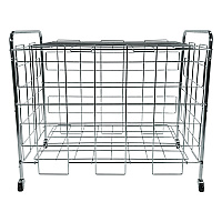 Champion Sports Portable Ball Locker, Metal, 176 lb Capacity, 24 x 41 x 36, Chrome (BCX)
