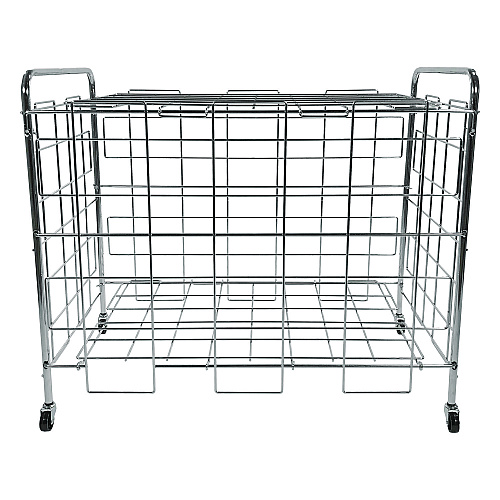 Champion Sports Portable Ball Locker, Metal, 176 lb Capacity, 24 x 41 x 36, Chrome (BCX)