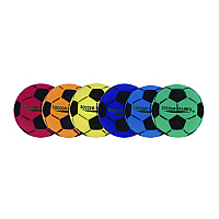 Champion Sports Ultra Foam Soccer Ball Set, Assorted Colors, 6/Set (FSBSET)