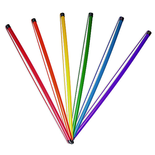 Champion Sports Jump Rope Baton Set, 32", Assorted Colors, 6 Batons/Set (JK6SET)