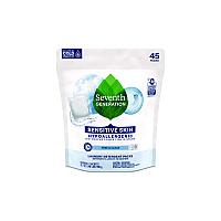 Seventh Generation Natural Laundry Detergent Packs, Powder, Unscented, 45 Packets/Pack, 8/Carton (22977CT)