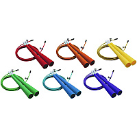 Champion Sports Double Bearing Speed Jump Rope Set, 9 ft, Assorted Colors, 6/Set (XRJ9SET)