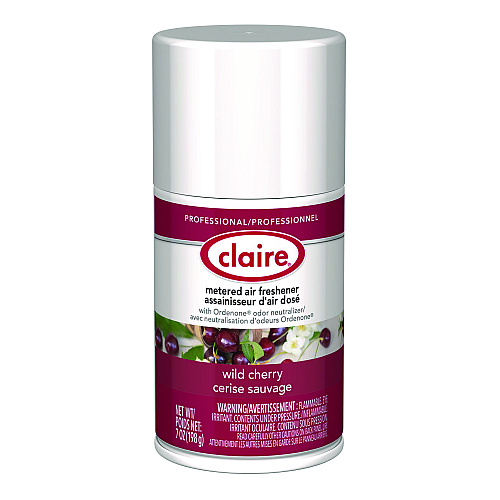 Claire Metered Air Freshener, Cherry Scent, 7 oz Aerosol Spray, 12/Carton (107)
