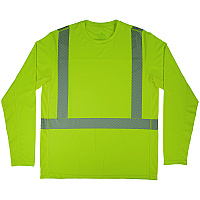 ergodyne Chill-Its 6688 Type R Class 2 Cooling Hi-Vis Sun Shirt with UV Protection, 2X-Large, Lime (12140)