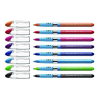 Schneider Slider Basic Ballpoint Pen, Stick, Extra-Bold 1.4 mm, Assorted Ink and Barrel Colors, 8/Pack (151298)