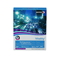 Xerox Vitality Multipurpose Print Paper, 92 Bright, 3-Hole, 20 lb Bond Weight, 8.5 x 11, White, 500/Ream (3R02641RM)