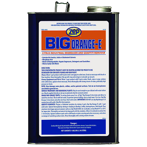 Zep Big Orange E, 1 gal Can, 4/Carton (48524)